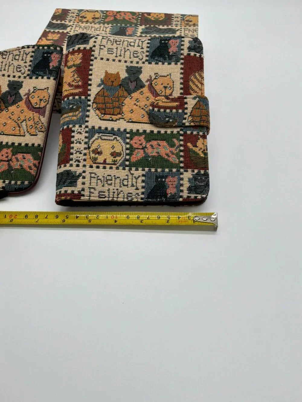 Friendly Felies Tapestry Notebook and Eyeglass Case Set in Original Box